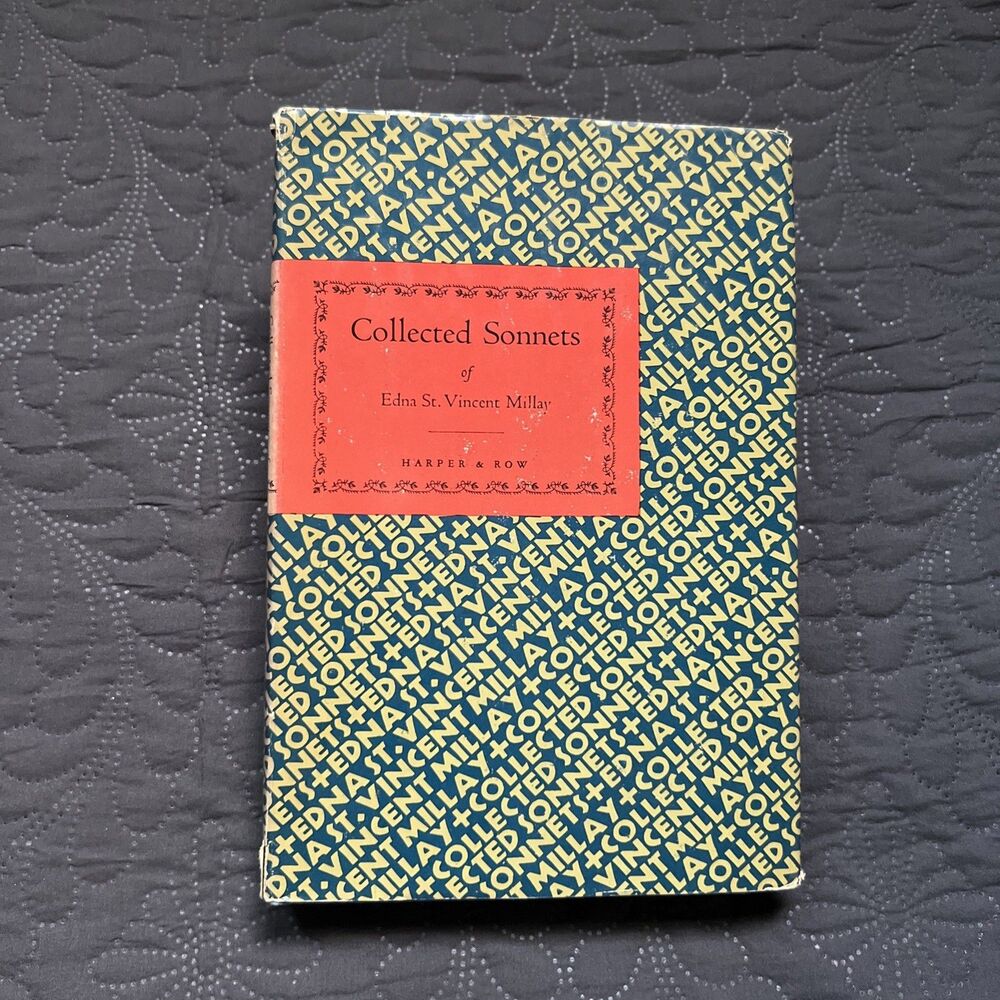 Collected Lyrics of Edna St. Vincent Millay Poetry Book 1941 Vintage Collectible